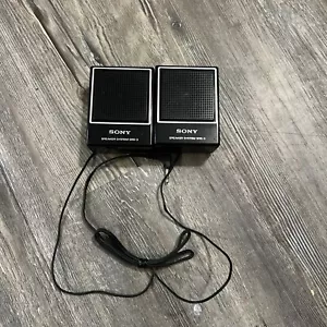 Sony SRS-3 Portable Mini Stereo Speaker System - 3.5 MM Jack - Vintage Works - Picture 1 of 4
