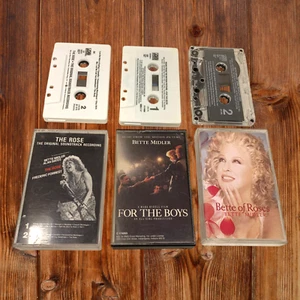 Vtg Lot 3 x Bette Midler Audio Cassette Tapes The Rose For the Boys Bette Roses - Picture 1 of 3