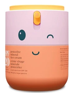 Kids face cream, SPF 20, fragrance-free, non-toxic, 1.7 oz moisturizer. - Picture 1 of 5