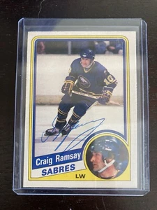 1984-85 O Pee Chee Craig Ramsey Autograph Auto Signed #21 Buffalo Sabres - Picture 1 of 2