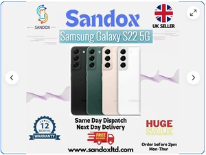 Samsung Galaxy S22 SM-S901B/DS - 128GB - Green (Unlocked) Smartphone UK Model - Afbeelding 1 van 8