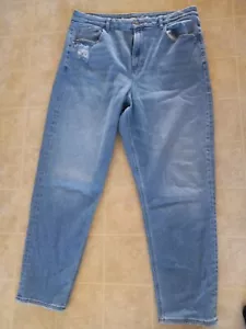 Jeans donna AMERICAN EAGLE taglia 18 lavaggio chiaro denim blu curvy mamma elasticizzato - Foto 1 di 4