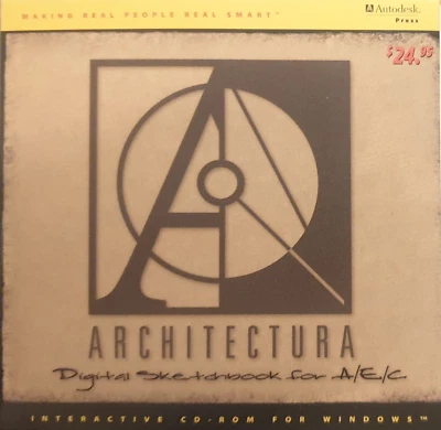 Autodesk Press Architectura Digital Sketchbook for A/E/C for Windows SEALED 1996 - Image 1 of 2