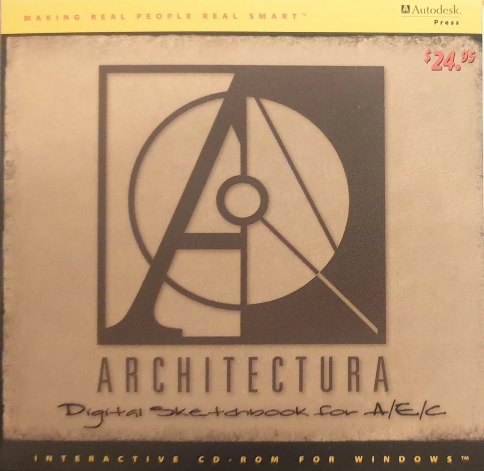 Autodesk Press Architectura Digital Sketchbook for A/E/C for Windows SEALED 1996 - Image 1 of 2