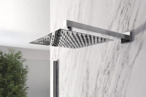 Soffione doccia quadrato 25x25 cm in acciaio inox ultraslim - Imagen 1 de 4