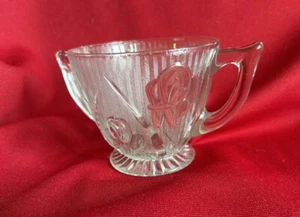 Zuccheriera vintage Jeanette vetro iris spina di pesce depressione lotto G14 - Foto 1 di 4