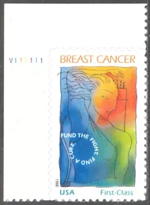 Scott B1, the 1998 Breast Cancer Research Semi-Postal Issue - MNH Plate #Single - Picture 1 of 1