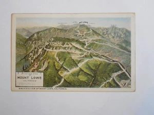 Postkarte E58686 Mount Lowe, CA Vogelperspektive auf Mount Lowe um 1915-1930 - Bild 1 von 2