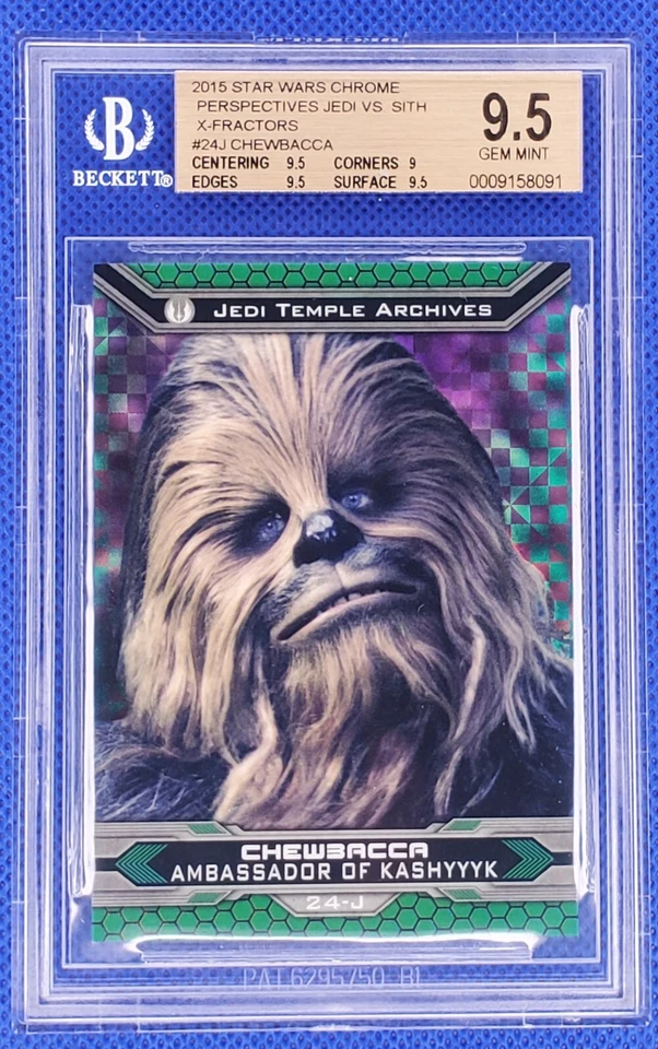 Chewbacca Star War 2015 cromo perspectivas Jedi vs Sith #24J Beckett 9,5 SN 99 Foto 1 de 4