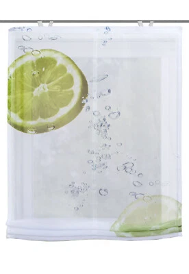 Digitaldruck Raffrollo 60/80/100/120x140 Rollo Hamilton Zitrone Limette Splash - Bild 1 von 2