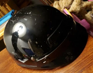 Medium Half Shell Harley Dot Helmet With Visor some scuffs still works. - Picture 1 of 4
