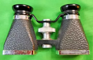Vintage 40’s OFUNA Japan 3X10 Coated Opera Glasses Binoculars ~ Leather Case - Picture 1 of 15