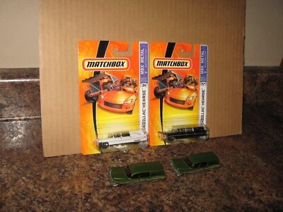 Matchbox Lot of 4 1963 Cadillac Hearse Variation '63 1:81 GM White Black Green  - Image 1 of 3