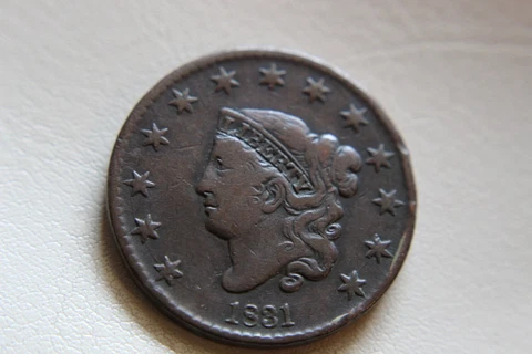 1831 LARGE CENT ~ VF Cover