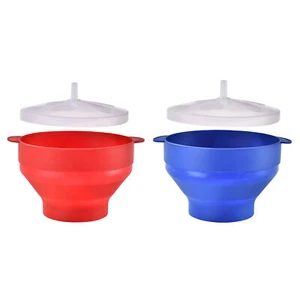 Popcorn Maker Cup Home Pop Corn Popper Machine Cooker Snack Hot Microwave Bowl - Picture 1 of 13