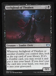 Magic TCG - Crimson Vow - Archghoul of Thraben - 093 - Uncommon - Regular NM - Picture 1 of 2