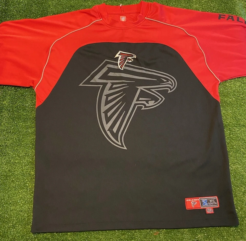 Atlanta Falcons Camisa Hombre Grande Negro Rojo Manga Larga Y2K NFL Fútbol 34 Foto 1 de 4