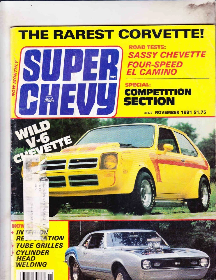 SUPER CHEVY MAGAZINE----NOVEMBER 1981 Foto 1 de 1