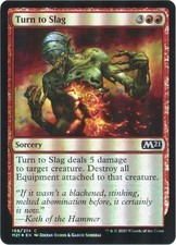 4X Turn to Slag 168/274 - Foil Near Mint Magic 2021 Core Set MTG M21