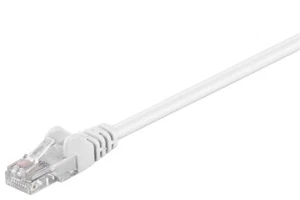 Patchkabel weiß U/UTP CAT5e DSL-/Netzwerk Ethernet-Kabel 100MHz RJ45 8P8C - Bild 1 von 2