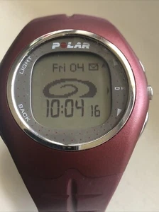 Polar F11 Fitness Digital Watch Red Color Water Resistant New Battery Watch Only - Picture 1 of 8