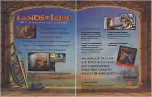 Lands of Lore: Der Thron des Chaos Druck Werbung/Poster Kunst PC große Box (B) - Bild 1 von 4