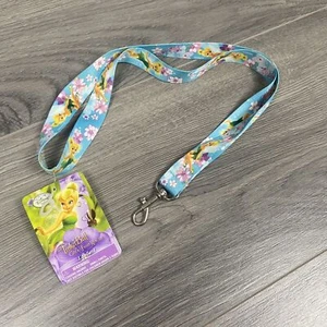Disney Fairies “TinkerBell And The Great Fairy Rescue” Light Blue Lanyard NEW - Picture 1 of 8
