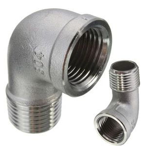 Neu 1/2"-150 Street 90 304 Gewindebogen ~ Edelstahl 12 Stück - Bild 1 von 11