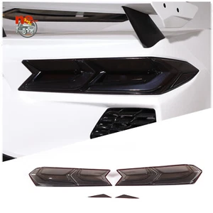 Blackout Rear Light Reflector Trim Kit Reverse Lamp Cover For C8 Corvette 2020+ - Picture 1 of 11