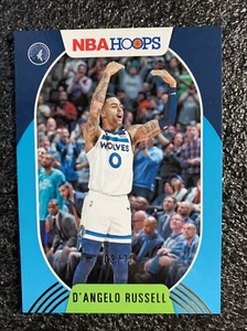 2020-21 NBA Hoops Teal Base Parallel #188 D'Angelo Russell Timberwolves 03/70 - Picture 1 of 2