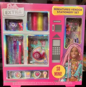 BARBIE MINIATURE STATIONERY VENDOR SET BACK TO SCHOOL SETS BARBIE GIFTS TOYS UK - Picture 1 of 18