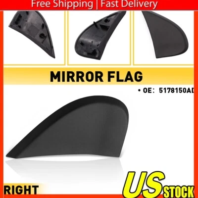 For 2009-2020 Dodge Journey Right Passenger Side Mirror Flags Molding 5178150AD Foto 1 de 4