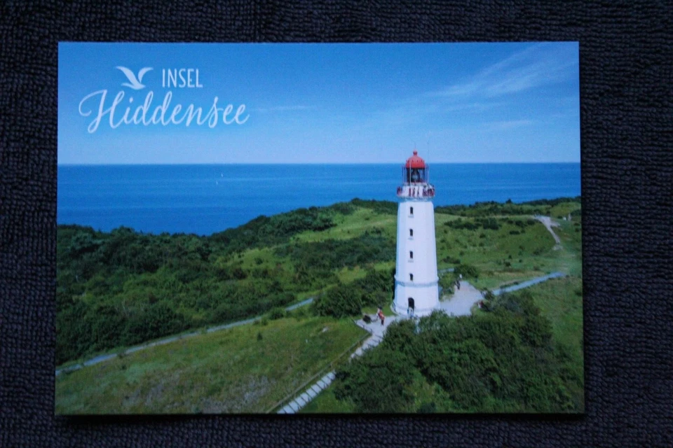 Postcard Germany Insel Hiddensee Island Leuchtturm lighthouse phare Ostsee AK pc - Bild 1 von 1