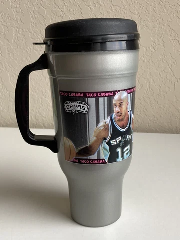 SAN ANTONIO SPURS BRUCE BOWEN TRAVEL CUP MUG TACO CABANA Cover