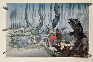 Dragon's World by Patrick Woodroffe Poster 23x35 Thought Factory ONE EYE 1974 - Picture 1 of 11