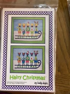 HAIRY CHRISTMAS REINDEERS QUILT PATTERN BY AMY BRADLEY DESIGNS 25 X32 - Picture 1 of 1