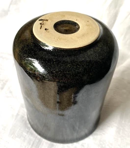 Studiokeramik signiert F Vase gedreht Horst Kerstan Stil um 1970 studio pottery - Bild 1 von 8