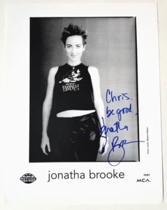 Jonatha Brooke folk singer REAL hand SIGNED 8.5x11" Photo COA Autographed - Picture 1 of 2