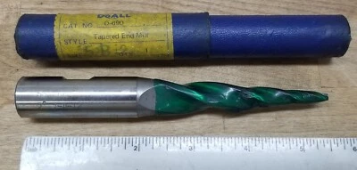 DOALL D-690 5-B-12 Tapered End Mill 5° per Side 1/8″ Small End-3/4 Shank 3 Flute - Image 1 of 4