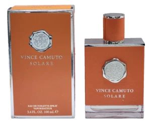 VINCE CAMUTO SOLARE MEN 3.4 EDT SPRAY BOX DAMAGED - Picture 1 of 5