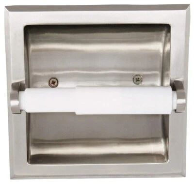 Soporte empotrado clásico Millbridge 539189 para baño níquel satinado Foto 1 de 3