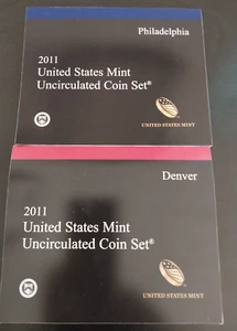 2011 P+D United States Mint Uncirculated Coin Set - Picture 1 of 4
