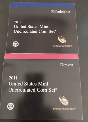 2011 P+D United States Mint Uncirculated Coin Set - Image 1 of 4