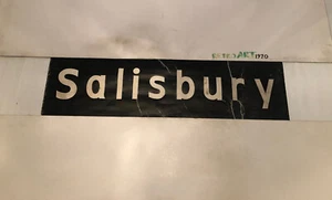Hampshire & Dorset Vintage Bus Route Blind August 1972 30"" Salisbury - Bild 1 von 12