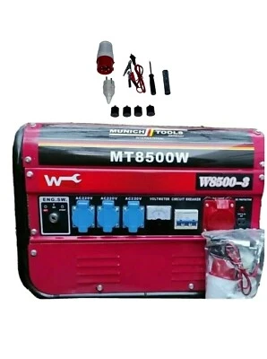 Stromerzeuger MT8500W 4-Takt 6,5 PS Generator Benzin AVR Regle Notstromaggregat - Bild 1 von 4
