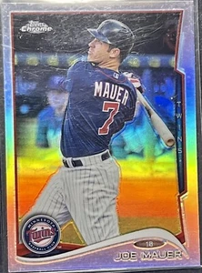 Topps 2014 refractor cromado "Joe Mauer" - Imagen 1 de 2