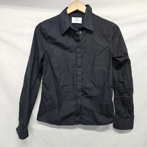 Babaton Black Essential Classic Poplin Shirt Size S Womens Long sleeve - Picture 1 of 4