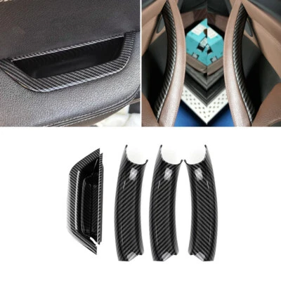 Cubierta de reposabrazos tirador de manija de puerta de carbono para BMW X3 X4 F25 F26 IZQUIERDA/DERECHA 2010-2016 Foto 1 de 4
