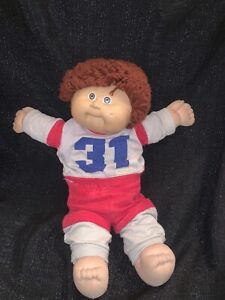 Cabbage Patch Kids 1986 Boy Xavier Roberts Brown Hair/Eyes Rugby/Soccer Outfit
