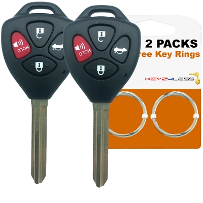 2 Для 2010 2011 2012 2013 Toyota Corolla Venza бесключевой автомобиль дистанционный необрезной брелок - Изображение 1 из 2